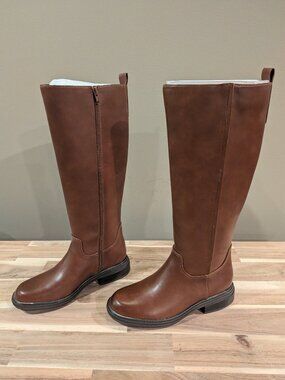 Naturalizer Lennox Knee High Boot Dark Saddle Women's 8 NWOT